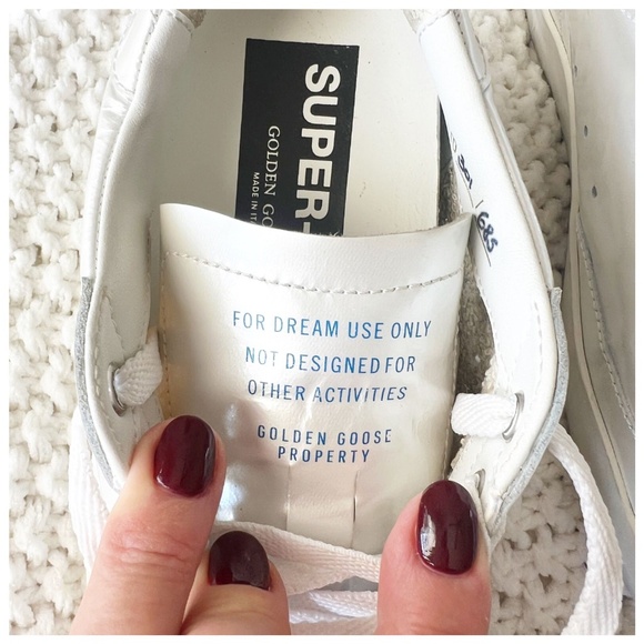 Golden Goose Super Star Pearlized Leather Upper with Embroidery SIZE 37 - Picture 7 of 10